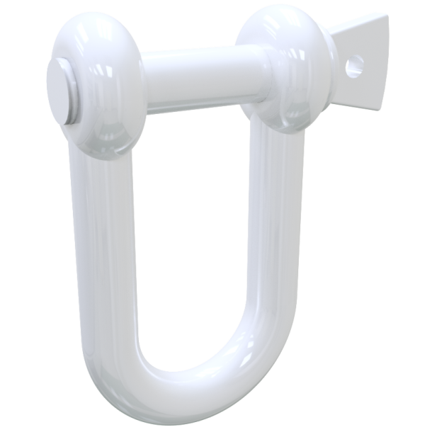 Steel barrier chain links | Shackle | galvanized and white coated